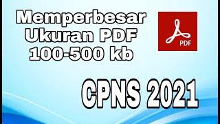 Mengubah ukuran PDF yang terlalu kecil kurang dari 100 kb