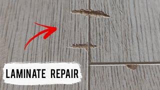 LAMINATE REPAIR  How to perfectly repair damage to new laminate