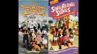 Disney Sing Along Songs Disneyland Fun and Lets Go To Disneyland Paris Comparison
