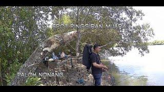 mancing di alur muara paloh nonang belawan medan indonesia.