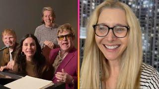 Lisa Kudrow REACTS to Courteney Cox Ed Sheeran and Elton Johns Tony Danza Tribute to Her