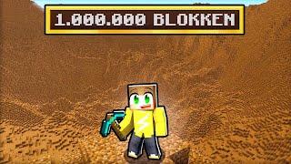 1.000.000 Blokken Hakken In Minecraft