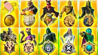 Evolution of Medallions of Mythic Bosses in Fortnite Chapter 5 Season 1 - Chapter 5 Season 4