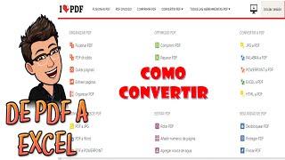 COMO CONVERTIR UN ARCHIVO DE PDF A EXCEL