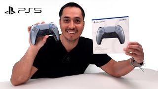 PS5 Sterling Silver Dualsense Controller Unboxing