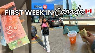 CANADA VLOG #2 My first week in Canada  -  New Bank accounts + Apartment hunting & more