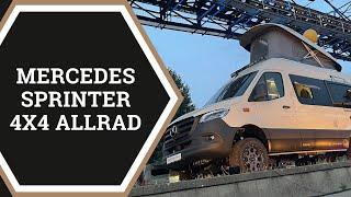 Mercedes Sprinter Allrad Familienkonzept für 4 Personen auf unter 6m I Sprinter L2H2 4x4 I Family