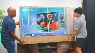 Hisense U7N 144Hz TV Unboxing And Game Play It Supports Everything