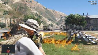 GTA 5 RDE 4.0.2 - Military Base Merryweather Squad Rampage + Ten Star Escape