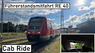 Führerstandsmitfahrt RE 40  Schwandorf - Regensburg Hbf