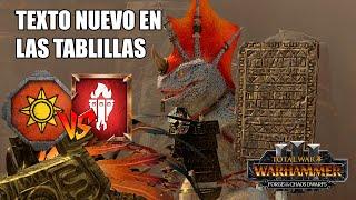 UN NUEVA LÍNEA EN LA TABLILLA SAGRADA HOMBRES LAGARTO VS ENANOS DEL CAOS TOTAL WAR WARHAMMER 3 #617