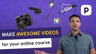 How to make AWESOME VIDEOS for your online course video recording tutorial