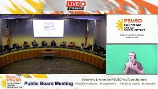 PSUSD Board Meeting 10.10.2023