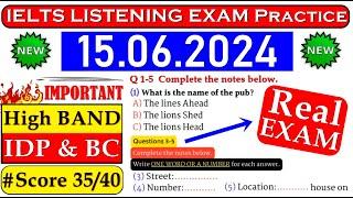 IELTS LISTENING PRACTICE TEST 2024 WITH ANSWERS  15.06.2024