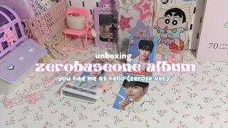 zerose vlog  zerobaseone the 3rd mini album unboxing you had me at hello zerose ver