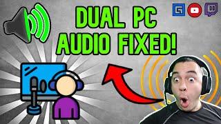 How To Fix Dual PC Stream Audio  NO MIXER 2 PC SETUP ALL Audio One Headset