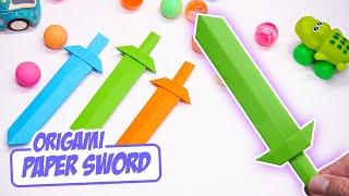 Easy origami sword  How to make paper sword