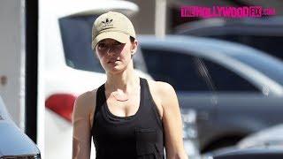 Minka Kelly Flashes A Smile In An Adidas Hat While Leaving The Gym In West Hollywood 9.13.17