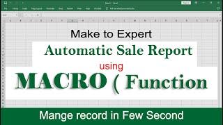 How to create Automatic Excel Report Using Macro