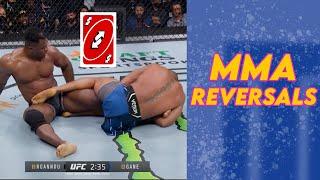 Uno Reverse Moments in MMA Slick Grappling Reversals