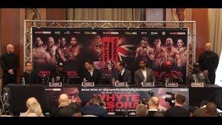 DILLIAN WHYTE v DERECK CHISORA 2 - FULL & UNCUT FINAL PRESS CONFERENCE w EDDIE HEARN & DAVID HAYE