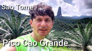 Pico Cao Grande und die unvergessliche Landschaft Sao Tomes e Principes. 