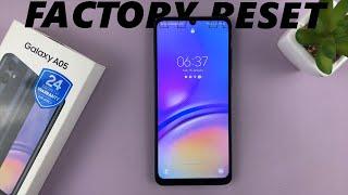 Samsung Galaxy A05 How To Factory Reset