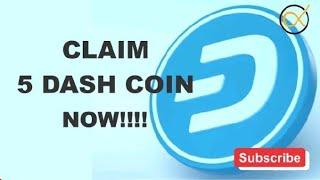 Mine Dash Coin At The Background For Free No Investment