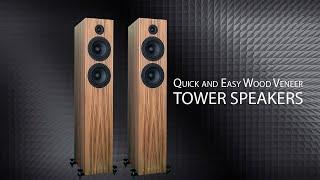 CSS Audio 2TD-X Speaker Teak Veneer Full Assembly & Upgrades