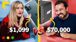 iPhone vs $70000 Hollywood Camera ft. iJustine & Armando Ferreira