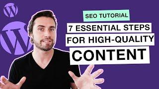 Wordpress SEO Tutorial — 7 Steps for Creating High-Quality Content