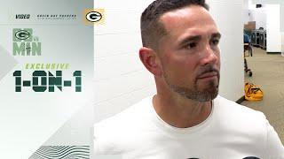 Matt LaFleur 1-on-1 This is a humbling game