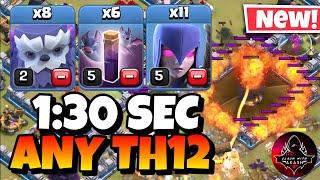 TH12 Yeti Witch Attack With Bat Spell  Best TH12 Attack Strategy in Clash of Clans