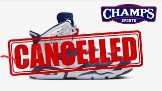 Air Jordan 6 Retro OLYMPIC release CANCELLED by Champs Sports 