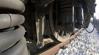 Locomotive suspension in action - GoPro footage