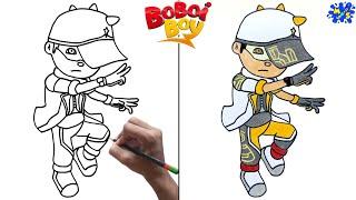How to draw Boboiboy Solar  Step by Step