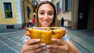 ITALIAN STREET FOOD in MILAN  #1 Panzerotti Panini and Tiramisu in Milano Italy