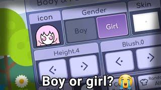 Making a Non binary Oc in Gacha Life be like 