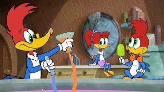 Woody makes special candy with science  Woody Woodpecker