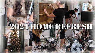 NEW YEAR HOME REFRESH   Massive declutter organize & taking down Christmas decor #2024