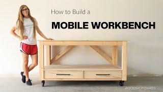 How to Build an EASY DIY Mobile Workbench with Drawers