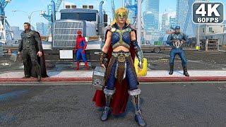 Marvels Avengers Jane Foster Gameplay PS5 4K 60FPS