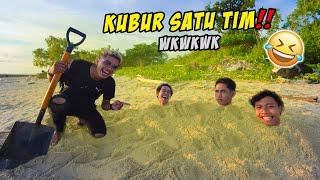 BALAS DENDAM‼️ KITA KUBUR SATU TIM DI PANTAI SAMPAI MALAM‼️ wkwkwk