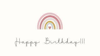 Happy Birthday Rainbow  Happy Birthday Screensaver  Rainbow Birthday Tv Art Banner