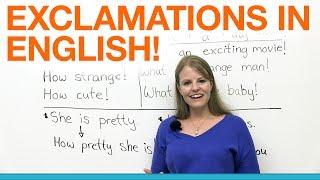 Exclamations in English