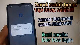 Mengatasi tidak bisa login fb sandi benar tapi tetap salah ‼️ krendensial salah 2024