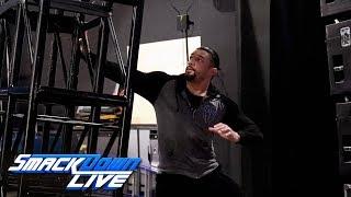 Roman Reigns narrowly avoids backstage calamity SmackDown LIVE July 30 2019