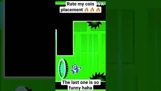 I found the BEST coin placement lol.                #gaming #gd #geometrydash