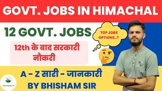 After 12th Government Jobs Option In Himachal Pradesh\\Upcoming govt jobs in hp 2023