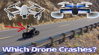 Motorcycle Auto Tracking With Drones-DJI Mavic vs. Skydio